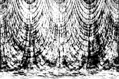 Grunge dikey olarak simetrik siyah beyaz doku. Tek renkli yıpranmış kaplama deseni. 