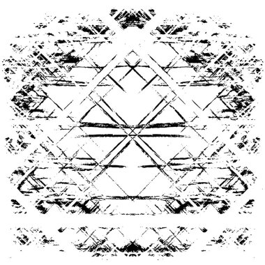 Grunge üst üste biniyor. Soyut siyah-beyaz vektör arkaplanı. Çatlak, leke ve noktalarda kirli desenli tek renkli klasik yüzey. Karanlık korku tarzında eski bir duvar.