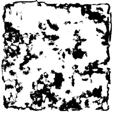 Grunge üst üste biniyor. Soyut siyah-beyaz vektör arkaplanı. Çatlak, leke ve noktalarda kirli desenli tek renkli klasik yüzey. Karanlık korku tarzında eski bir duvar.