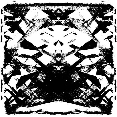 Çizik ve çizgilerle siyah beyaz dokuda sıkıntılı bir arkaplan