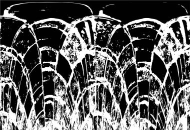 Grunge dokusu. Siyah ve beyaz kabataslak doku. imdat tasarımı