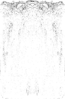 Grunge dikey olarak simetrik siyah beyaz doku. Tek renkli yıpranmış kaplama deseni. 