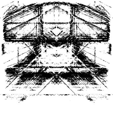 Grunge dokusu. Siyah ve beyaz kabataslak doku. imdat tasarımı