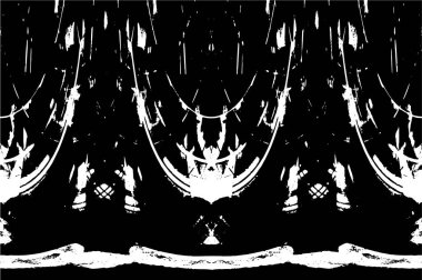 Grunge dokusu. Siyah ve beyaz kabataslak doku. imdat tasarımı