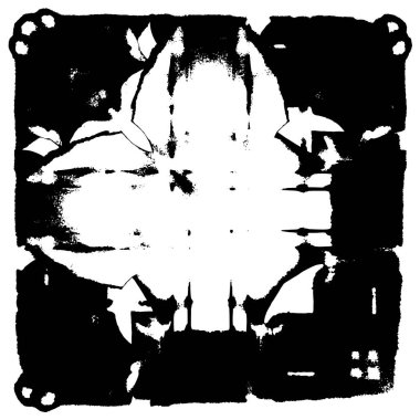 Grunge dokusu. Siyah ve beyaz kabataslak doku. imdat tasarımı