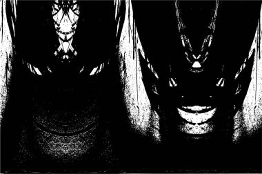 Grunge dokusu. Siyah ve beyaz kabataslak doku. imdat tasarımı