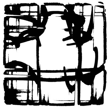 Grunge dokusu. Siyah ve beyaz kabataslak doku. imdat tasarımı