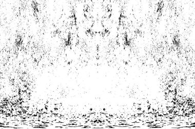 Grunge dikey olarak simetrik siyah beyaz doku. Tek renkli yıpranmış kaplama deseni. 