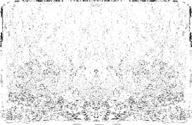 Grunge dikey olarak simetrik siyah beyaz doku. Tek renkli yıpranmış kaplama deseni. 