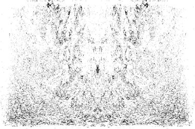 Grunge dikey olarak simetrik siyah beyaz doku. Tek renkli yıpranmış kaplama deseni. 