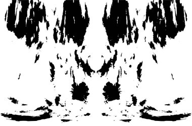 Grunge dikey olarak simetrik siyah beyaz doku. Tek renkli yıpranmış kaplama deseni. 