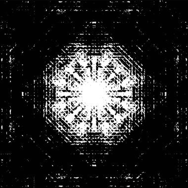 Siyah ve beyaz elementlerle kusursuz desen. 