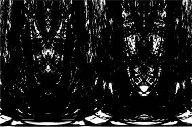 Siyah ve beyaz elementlerle kusursuz desen. 