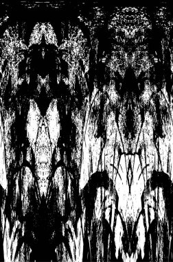 Siyah ve beyaz elementlerle kusursuz desen. 