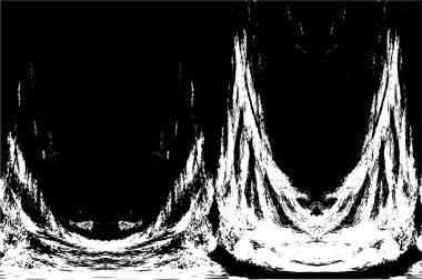 Siyah ve beyaz elementlerle kusursuz desen. 