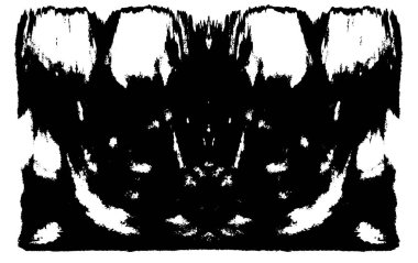 Siyah ve beyaz elementlerle kusursuz desen. 