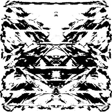 Siyah ve beyaz elementlerle kusursuz desen. 