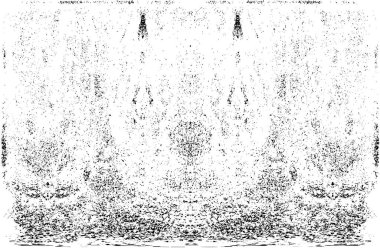 Grunge dikey olarak simetrik siyah beyaz doku. Tek renkli yıpranmış kaplama deseni. 