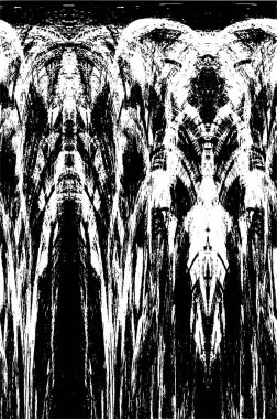 Siyah ve beyaz elementlerle kusursuz desen. 