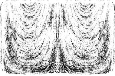 Grunge dikey olarak simetrik siyah beyaz doku. Tek renkli yıpranmış kaplama deseni. 