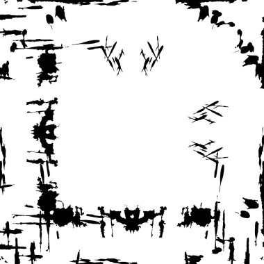 Siyah ve beyaz elementlerle kusursuz desen. 