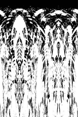 Siyah ve beyaz elementlerle kusursuz desen. 