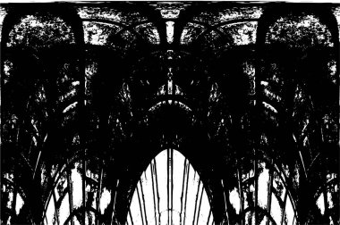 Siyah ve beyaz elementlerle kusursuz desen. 