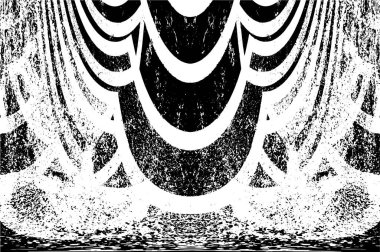 Siyah ve beyaz elementlerle kusursuz desen. 