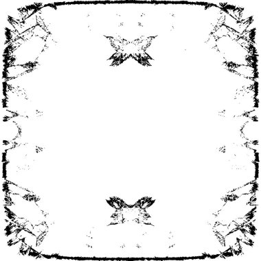 Siyah ve beyaz elementlerle kusursuz desen. 