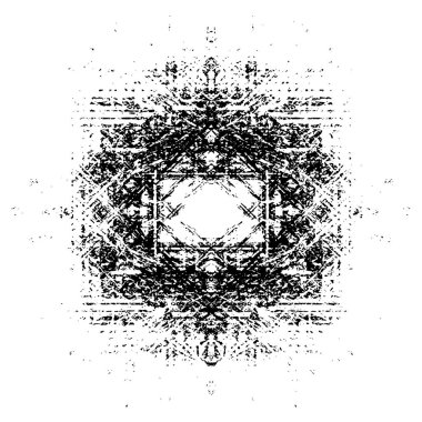 Siyah ve beyaz elementlerle kusursuz desen. 