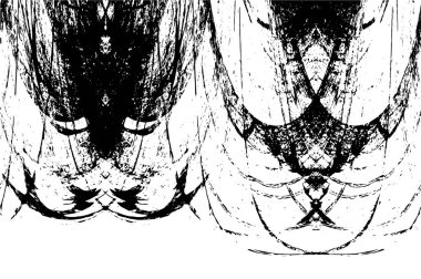 Siyah ve beyaz elementlerle kusursuz desen. 