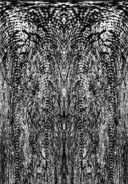 Siyah ve beyaz elementlerle kusursuz desen. 