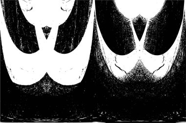 Siyah ve beyaz elementlerle kusursuz desen. 