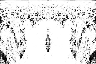 Siyah ve beyaz elementlerle kusursuz desen. 