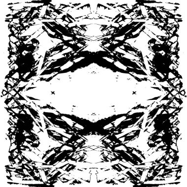 Siyah ve beyaz elementlerle kusursuz desen. 