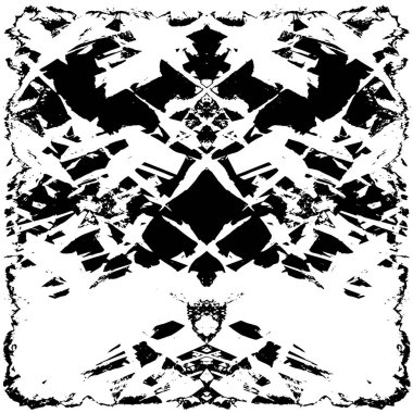 Siyah beyaz desenli sıkıntılı bir arkaplan.