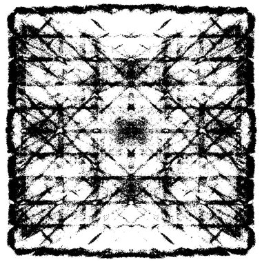 Siyah beyaz desenli sıkıntılı bir arkaplan.