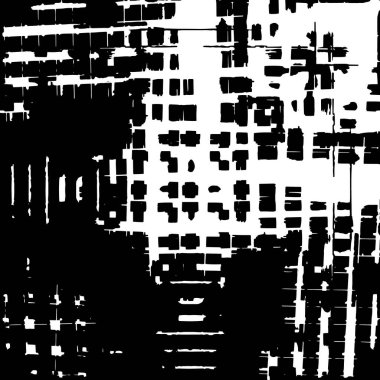 Siyah beyaz desenli sıkıntılı bir arkaplan.