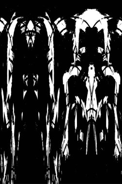 Siyah beyaz desenli sıkıntılı bir arkaplan.