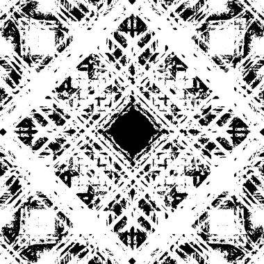 Siyah beyaz desenli sıkıntılı bir arkaplan.