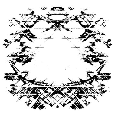 Siyah beyaz desenli sıkıntılı bir arkaplan.