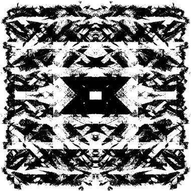 Siyah beyaz desenli sıkıntılı bir arkaplan.