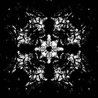 Siyah beyaz desenli sıkıntılı bir arkaplan.