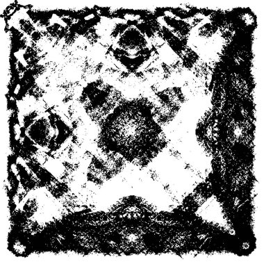 Siyah beyaz desenli sıkıntılı bir arkaplan.