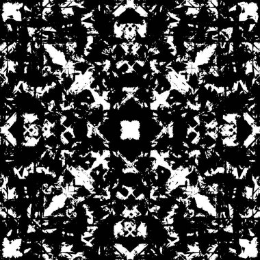 Siyah beyaz desenli sıkıntılı bir arkaplan.