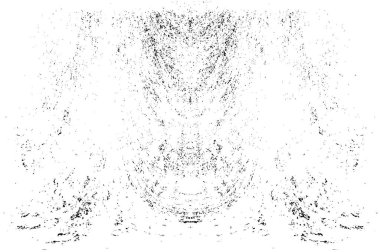 Grunge dikey olarak simetrik siyah beyaz doku. Tek renkli yıpranmış kaplama deseni. 