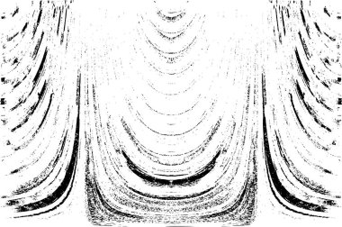 Grunge dikey olarak simetrik siyah beyaz doku. Tek renkli yıpranmış kaplama deseni. 