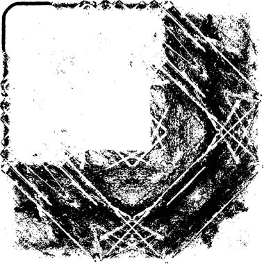 Siyah beyaz desenli sıkıntılı bir arkaplan.