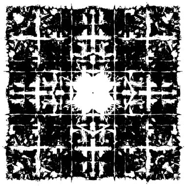 Siyah beyaz desenli sıkıntılı bir arkaplan.