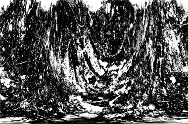 Siyah beyaz desenli sıkıntılı bir arkaplan.